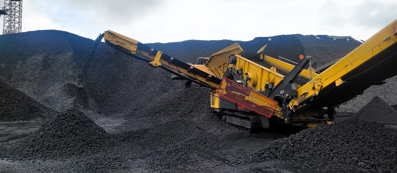 Keestrack K5e screening Coal in India